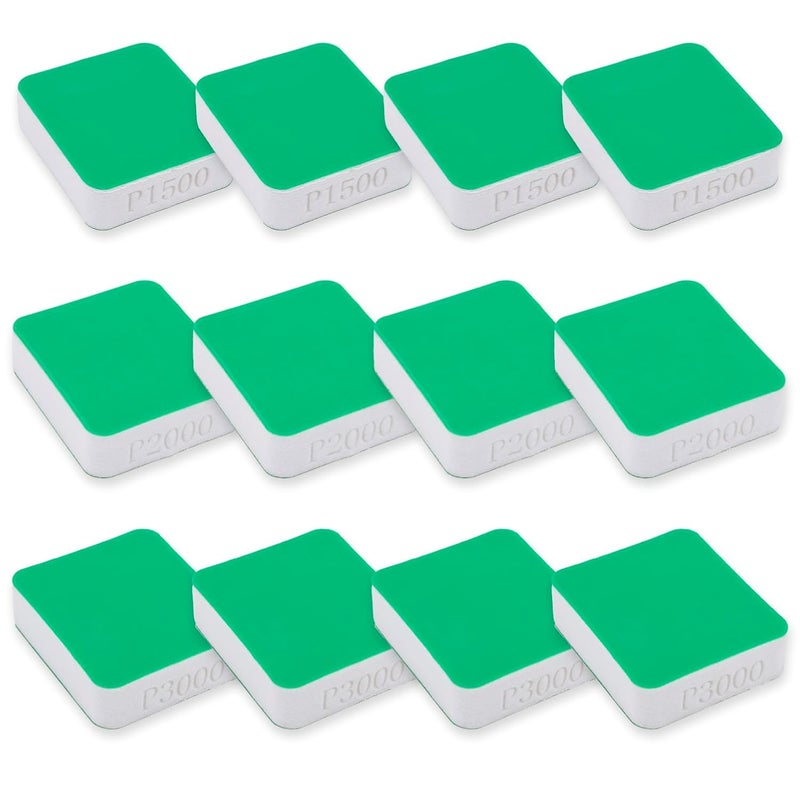 Tool Guy Republic TGR Mini Hand Sanding Blocks for Denibbing PDR - 12 pcs (1500, 2000, 3000 grit) - Image 3